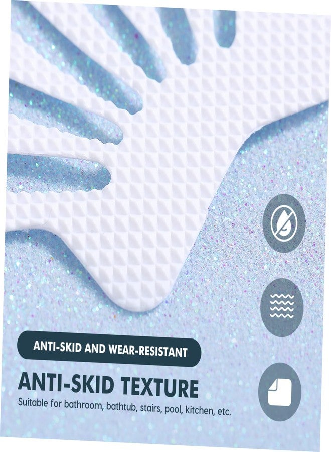TOPBATHY 12PCS Non-Slip Bathtub Stickers: Sea Shell Shaped Safety Shower Treads, Adhesive Appliques Bathroom Floor Decal, White Anti Slip Shower Strips - Image 3