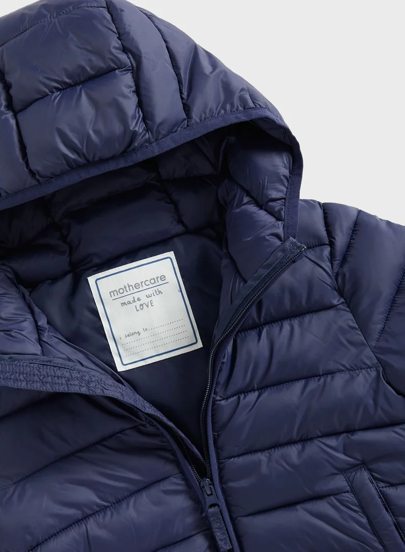 mothercare Kids Essential Hooded Puffer Jacket
