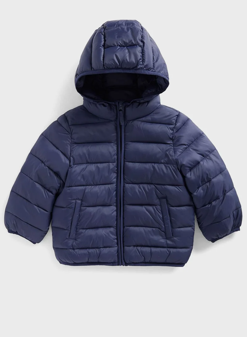 mothercare Kids Essential Hooded Puffer Jacket