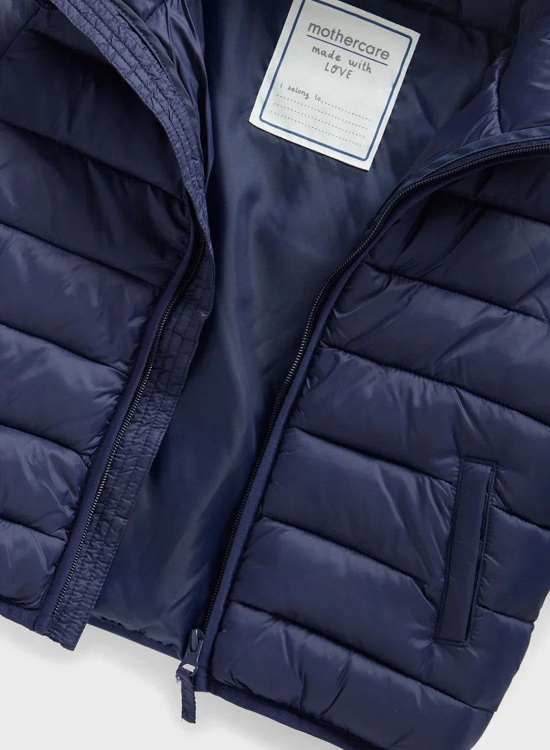 mothercare Kids Essential Hooded Puffer Jacket