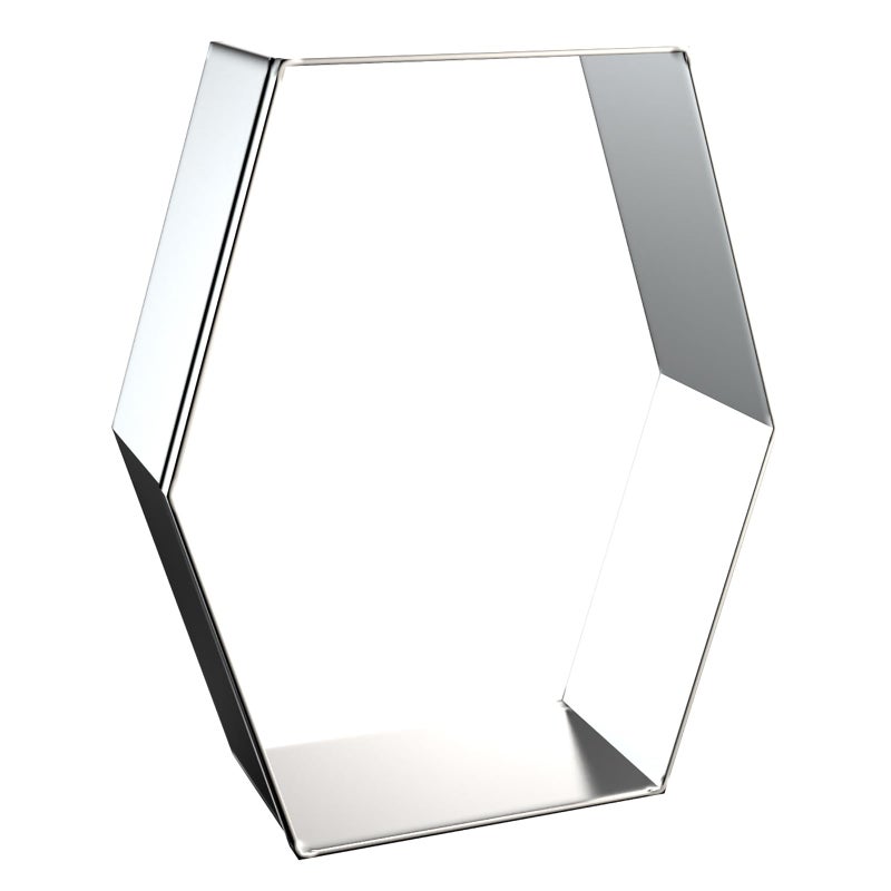 QAAQS Long Hexagon Cookie Cutters Shapes Set with Assorted Sizes - 5 inch  4 inch  3 inch  2 inch - Geometric Frame Plaque Cookie Cutters Shapes Molds - Stainless Steel - Image 4