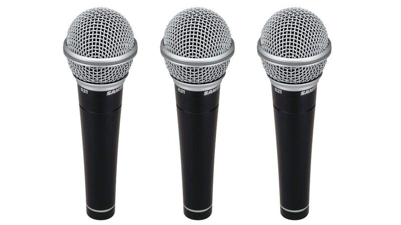 Samson R21 Dynamic Vocal Microphone - 3-Pack with Case - Image 2