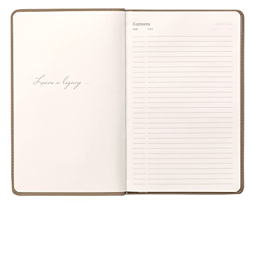 Leatherpress Classic Leather Notebook Writing Journal, Softcover, Narrow Ruled, Table of Contents and Numbered Pages - Image 3