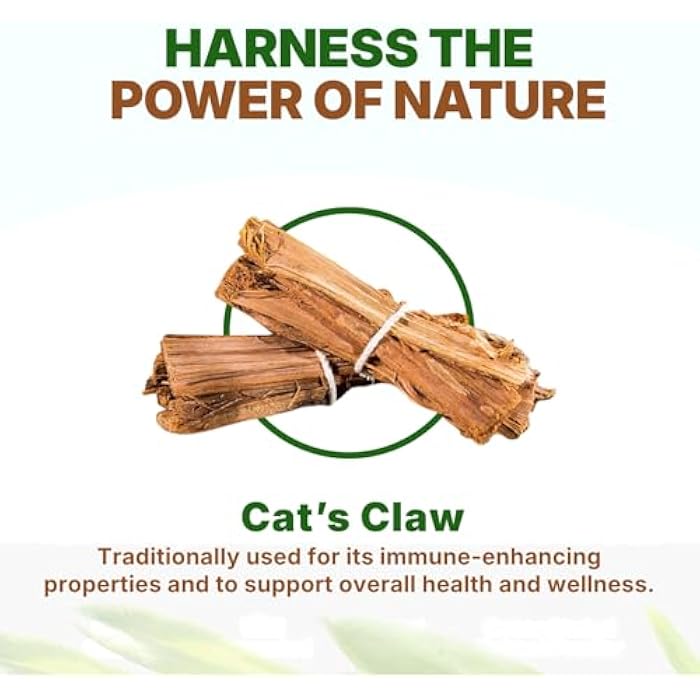 Go Nutra - Cat’s Claw Powder, Pure Cats Claw Herbal Supplement Wildly Harvested from Peru, All Natural UNA de Gato for Water, Tea, Juice, and More, Non-GMO, Gluten-Free, Vegan, 8 oz - Image 2