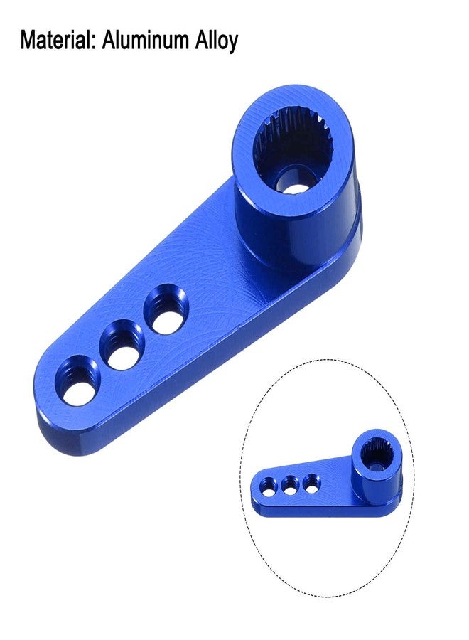 MECCANIXITY Metal 25T 25 Teeth Steering Servo Single Arm Horn Dark Blue for DIY RC Car/Boat/Airplane Boat Accessory - Image 4