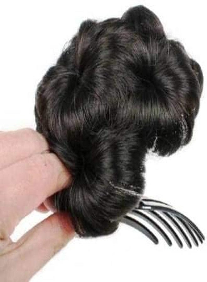 Assu Hair Juda Bun Natural Feel Black Clutcher Based Juda Extension Hair Extension Synthetic Fiber Pack Of 1 - Image 3