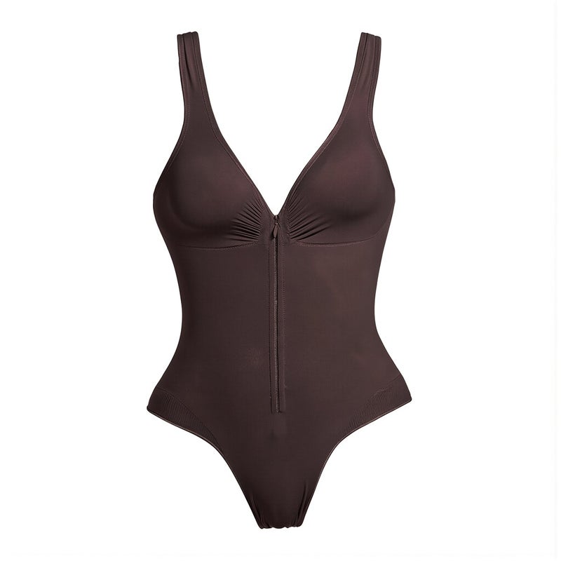 Upgraded Zipper Shapewear Bodysuit S Size Tummy Control Butt Lifter - Image 4