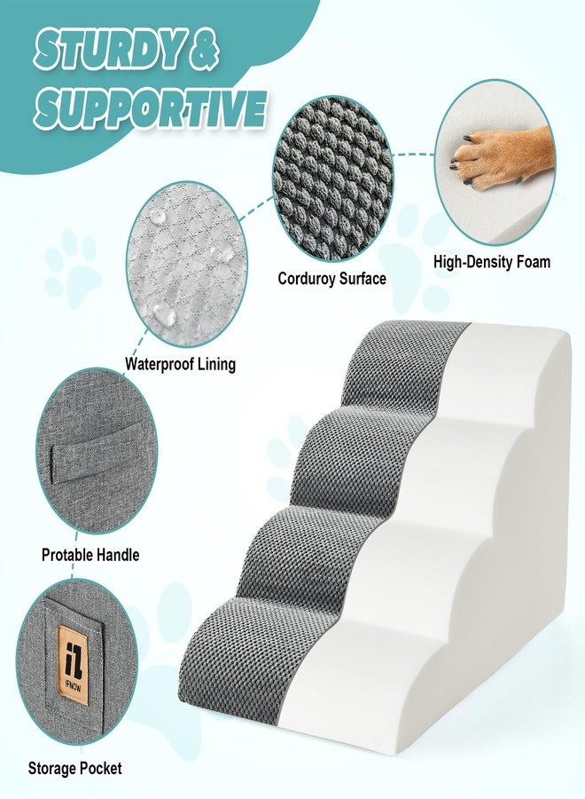 IFNOW Dog Stairs for Small Dogs and Cats, 4 Step - Image 2