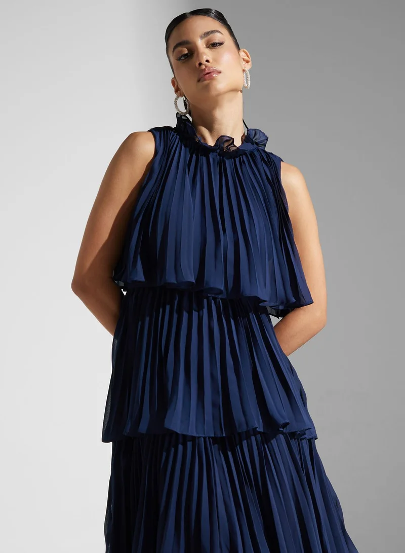 True Decadence Tiered Chiffon Dress