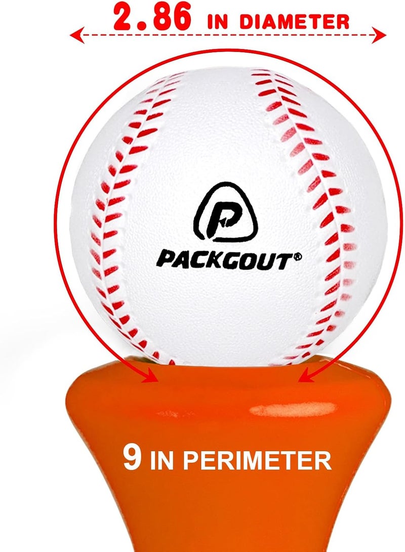 PACKGOUT كرات بيسبول من الفوم الناعم للأطفال والمراهقين - كرات تدريب واستبدال - Image 3