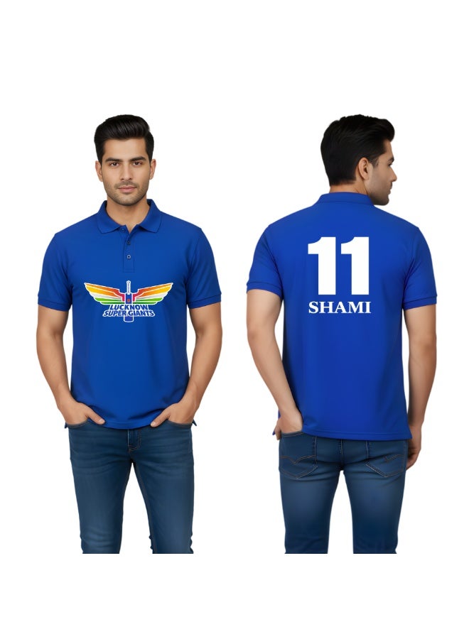Lucknow Cricket Men's Dry-Fit Polo Neck T-Shirt|Tshirt With Cap|Soft&Breathable Sportswear For Cricket Lovers|Wear It For Games - Image 1