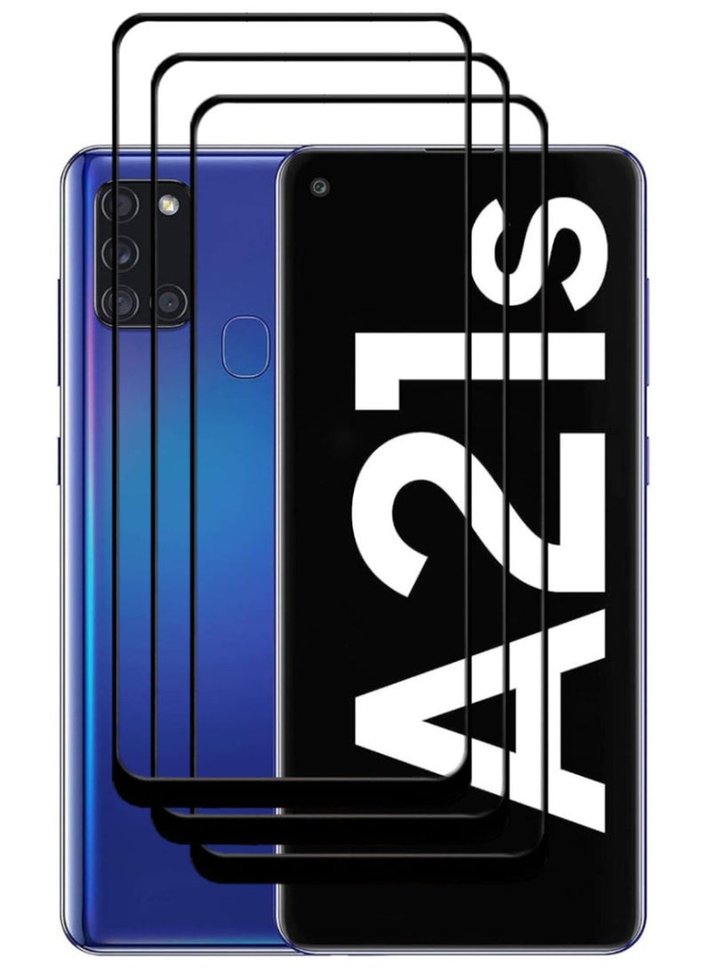ACLIX 3 Pieces Antistatic ESD Dustproof Premium Quality High Definition Tempered Glass Screen Protector Designed For Samsung Galaxy A21s - Image 1