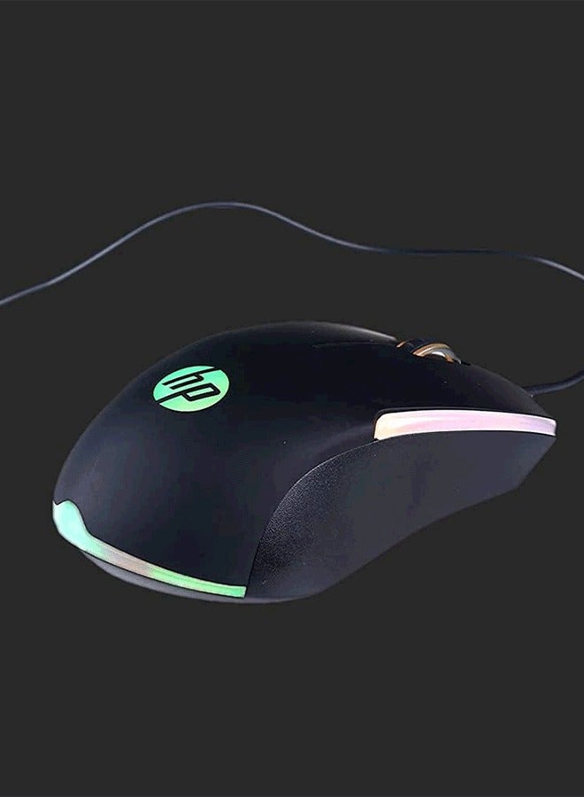 HP HP M160 Gaming Mouse with Multicolor LED Lighting and Ambidextrous Design - Black - Image 4
