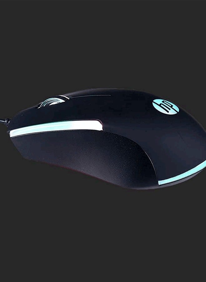 HP HP M160 Gaming Mouse with Multicolor LED Lighting and Ambidextrous Design - Black - Image 3