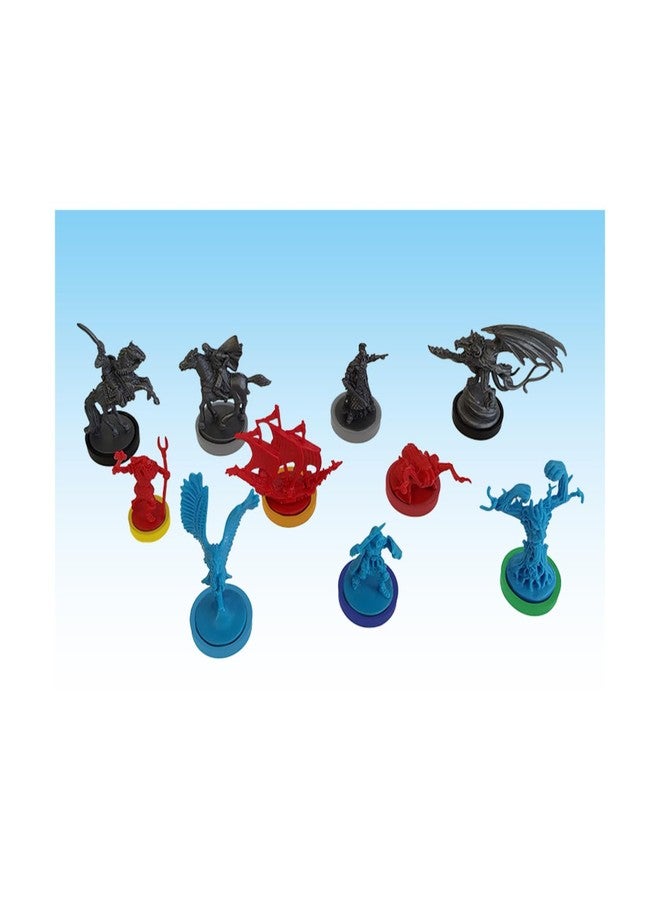 Ares Games War of The Ring Colored Plastic Rings - Expansions (65+ Pieces)
