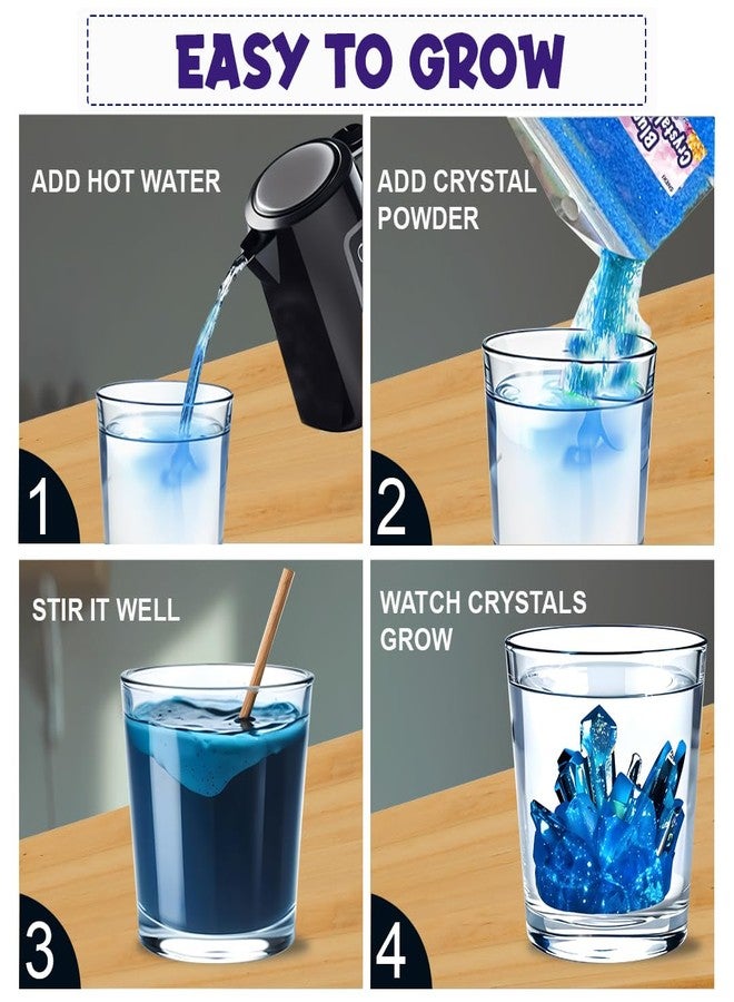 SNEKI DIY Crystal Science Experiment Kit for Kids Grow Your Own Crystals Fun Educational Learning Toy Gift Set for Girls and Boys - Image 2