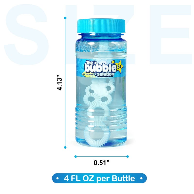 spring flower Springflower 24 Pcs Bubble Bottles with Wand,Bubbles Party Favors for Kids,Summer Toys, Blow Bubbles Solution Novelty Toy, Party Favors, Birthday Party Supplies, Outdoor & Indoor Activity,4oz,6 Colors - Image 4