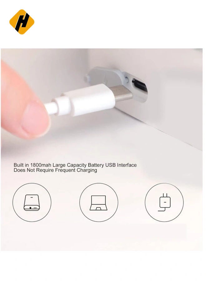 هوها موزع زجاجة مياه سطح المكتب ، مضخة مياه الشرب الكهربائية المحمولة ، شحن USB موزع مياه مثبتة على البرميل التلقائي لمكتب المطبخ (أبيض)  - Image 4