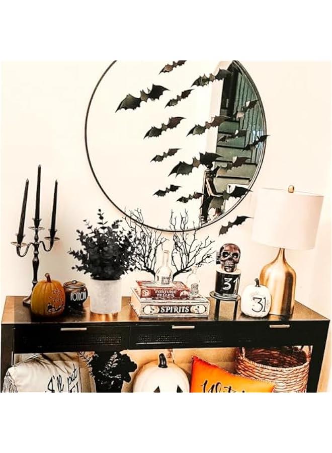 Yulejo 2 Pack Black Fake Eucalyptus Small Fake Plants Potted Artificial Plants for  Decorations Shelf Desk Home Farmhouse Room Coffee Table Bathroom Decor(Black) - Image 3