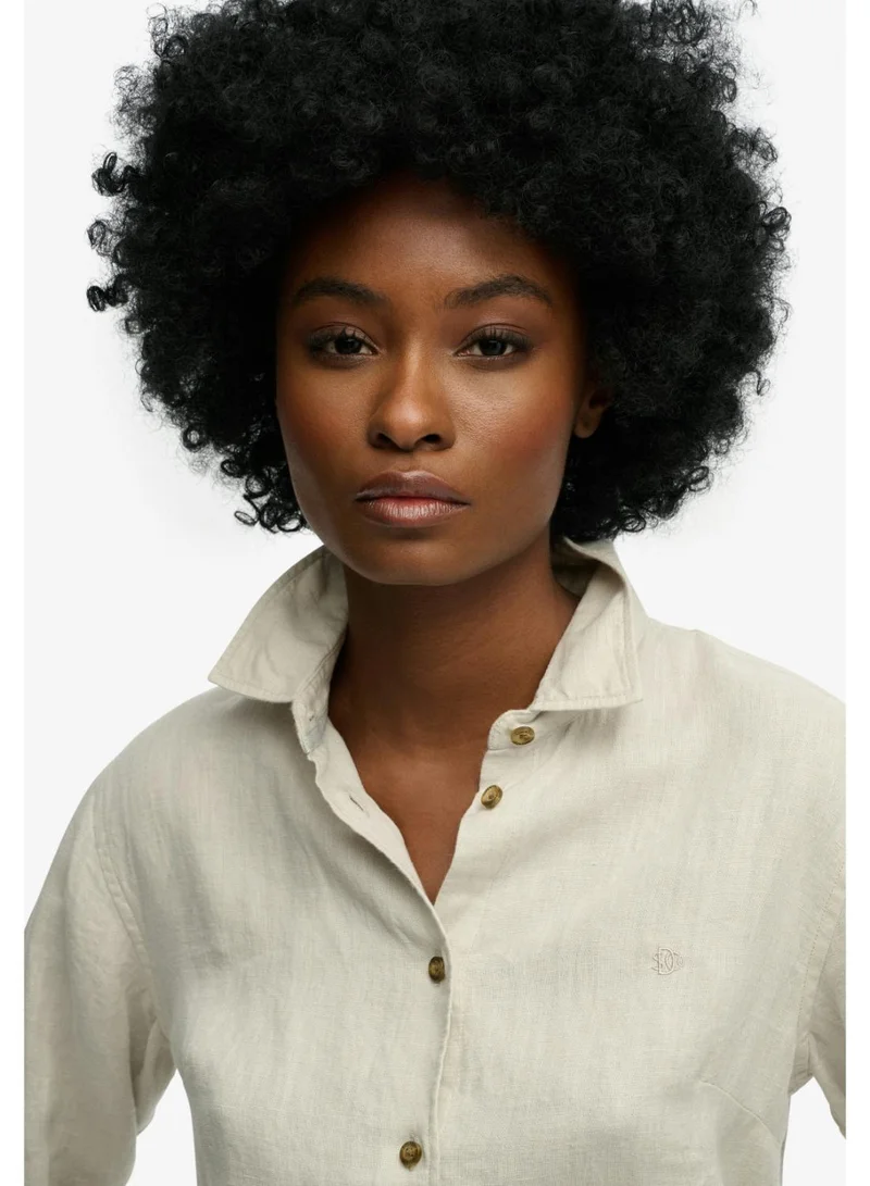 Superdry Premium Linen Boyfriend Shirt