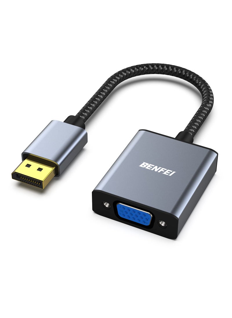 Benfei BENFEI DisplayPort to VGA, DisplayPort to VGA Adapter Male to Female Gold-Plated Cord  - Image 1