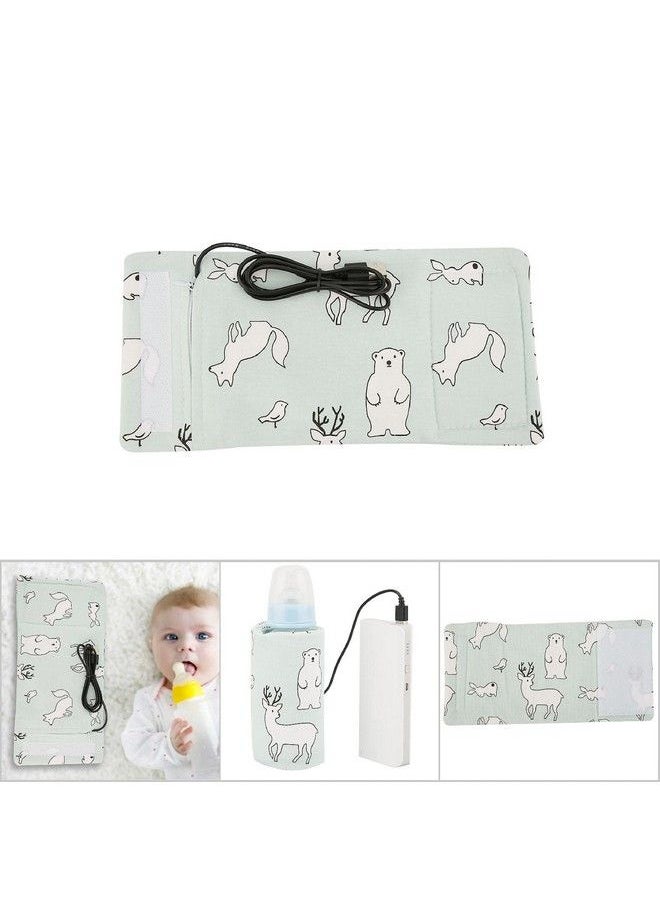 GOTOTOP Bottle Warmer Bag Bottle Warmer Case Milk Warmer Portable Cooler Bag With Usb Charging Port For Baby Care(Bear)  - Image 4