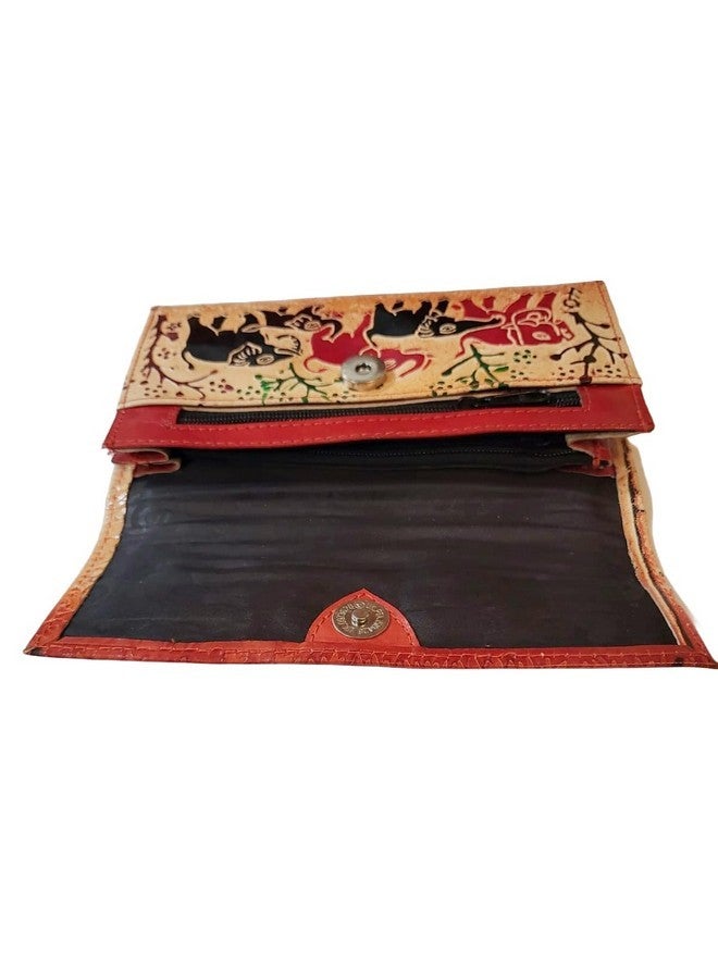 CLASSIQUE Women‚Äôs Shantiniketan Leather Clutch (8 * 5) - Image 4
