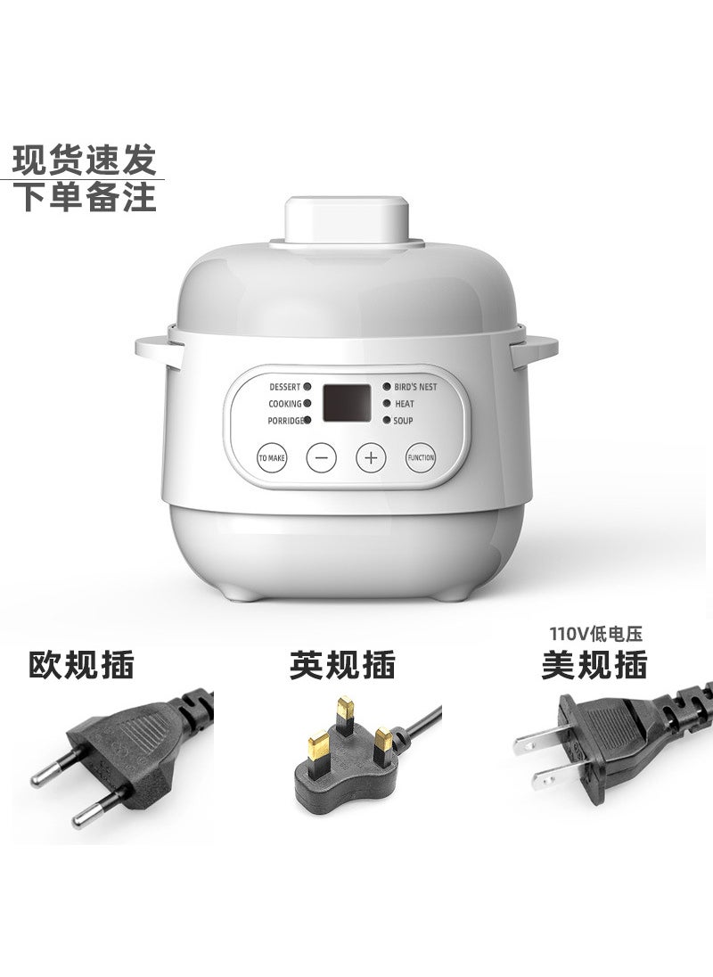 Generic - Kitchen Slow Cooker Ceramic Soup Stew Pot Electric stew European Standard/American Standard/British Standard - Image 1