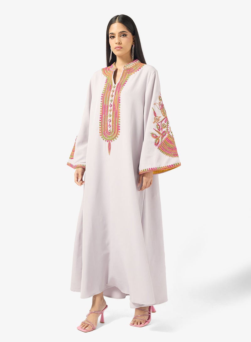 Khizana Embroidered Jalabiya - Image 4