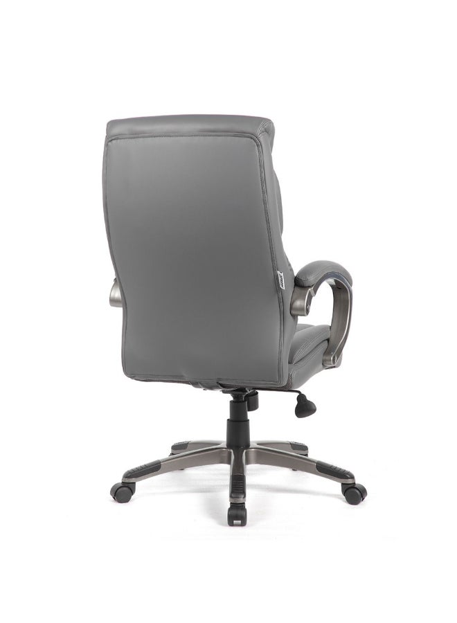 DANUBE HOME Courtney High Back Office Chair Ergonomic Gaming Chair Modern Desk Computer Chair Swivel Office Chair Adjustable Height Chair L77.8xW67.3xH111.5-119cm - Grey - Image 5