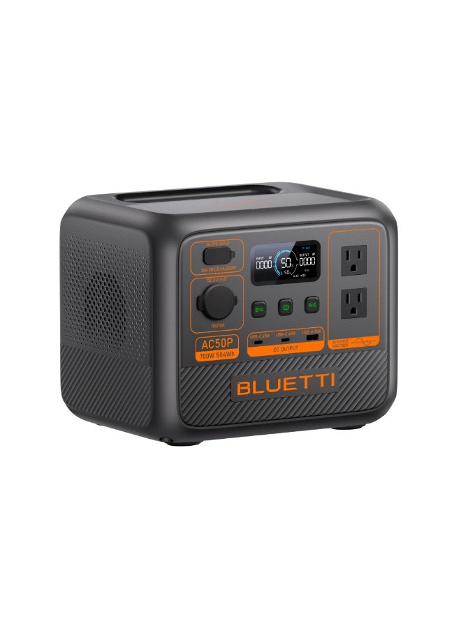 Premium 504Wh Portable Power Station | 700W (1,200W Lifting Power) | LiFePO4 Battery | Ultra-Fast 50 Mins to 80% Turbo Charging - Image 1