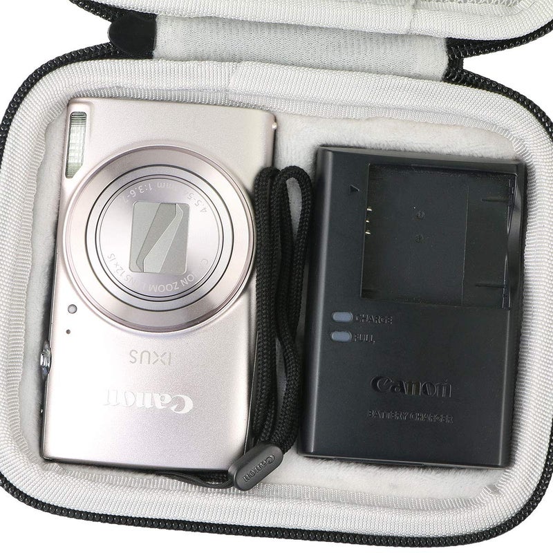 khanka Hard Travel Case Replacement for Canon PowerShot ELPH 180/190 / 360 Digital Camera (black) - Image 3