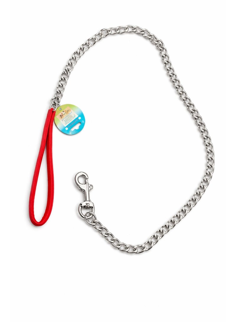 ليش معدني للكلاب، بسماكة 4 مم، بمقبض مريح، متوفر بألوان متعددة - Image 2