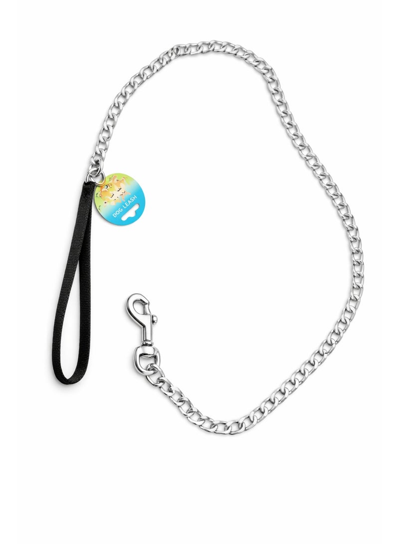 ليش معدني للكلاب، بسماكة 4 مم، بمقبض مريح، متوفر بألوان متعددة - Image 1