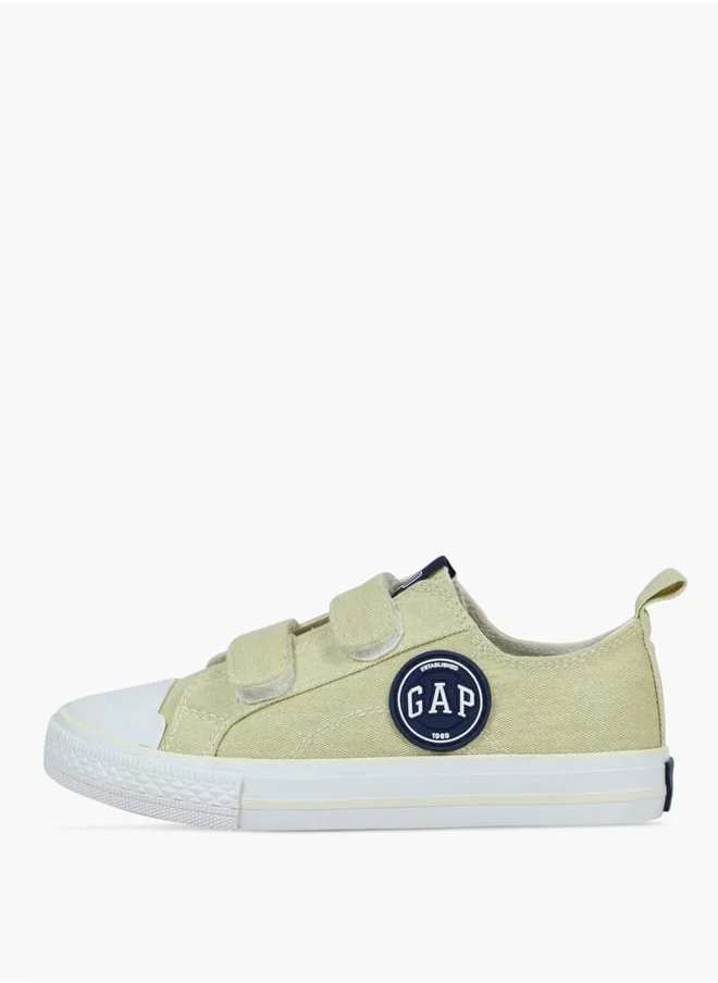 GAP Boys' Logo Detail Sneakers with Hook-and-Loop Closure - HOUSTON VELCRO IV