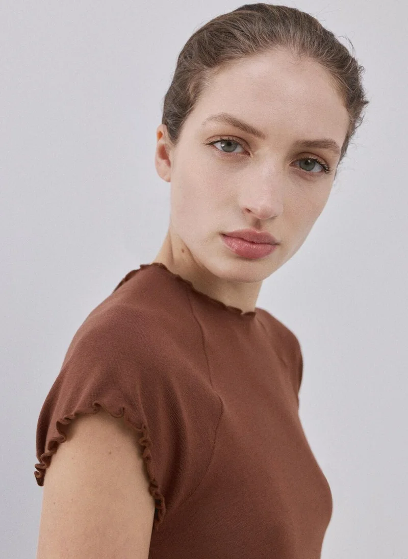 MANGO  Contrasting T-shirt for Women | Best Price UAE