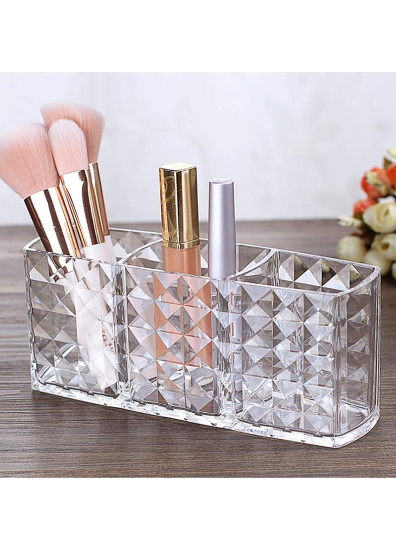 KHAJUL Acrylic Makeup Brush Organizer Eyeliners Display Holder Clear Cosmetic Brushes Storage Solution 18*8*5.5CM - Image 5