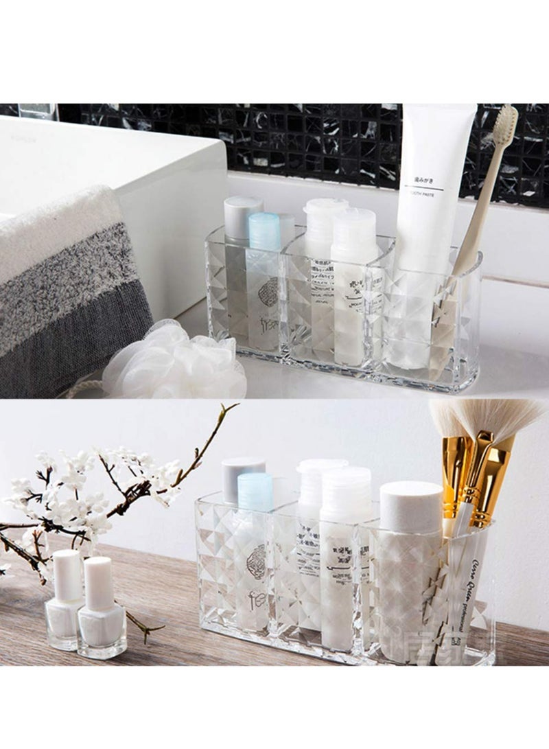 KHAJUL Acrylic Makeup Brush Organizer Eyeliners Display Holder Clear Cosmetic Brushes Storage Solution 18*8*5.5CM - Image 4