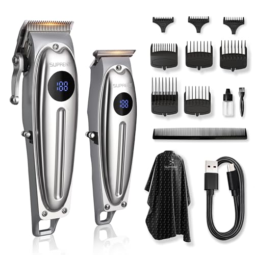 SUPRENT Professional Rechargeable Hair Clipper-Hair Clippers for Men, Cordless Hair Cutting Kit with LED Display - Image 1