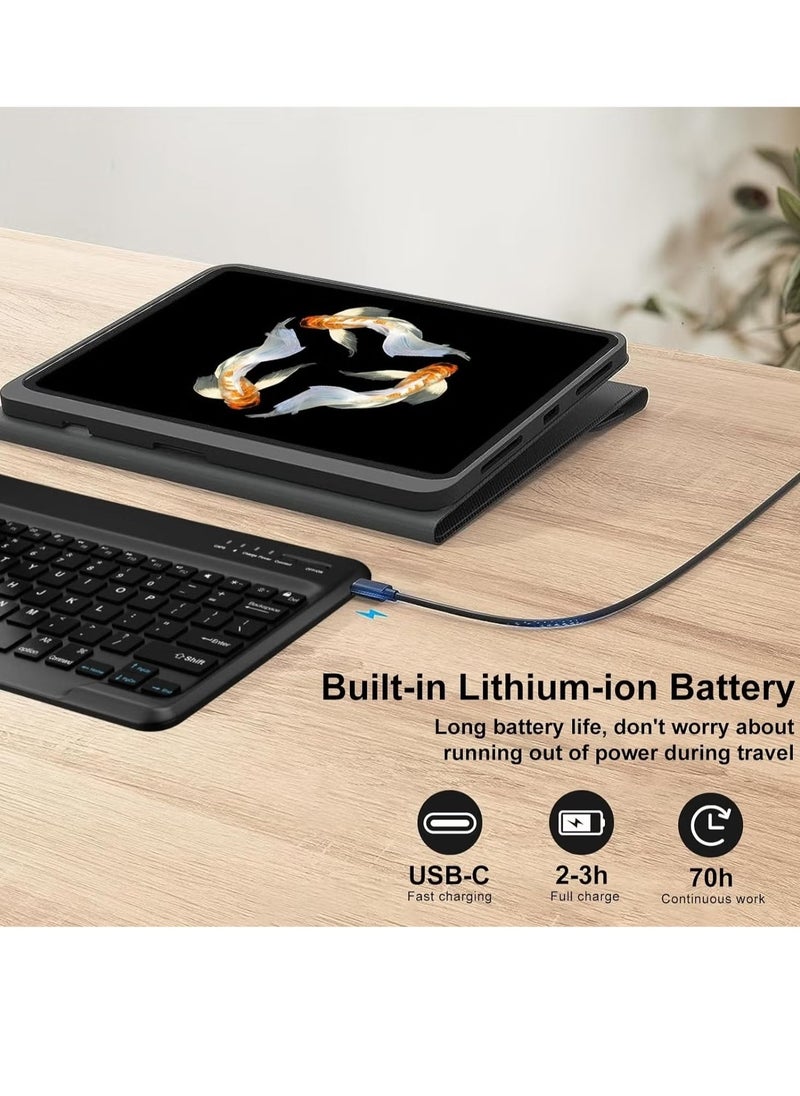 JAJEEK Samsung Galaxy Tab S9 Ultra 2023 Keyboard Protective Case – 14.6-inch Slim Smart Cover with S Pen Holder, Multi-Use Bluetooth Keyboard, Full Protection for Galaxy Tab S9 Ultra (Black) - Image 3