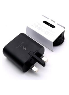 ELTRAZONE UK USB C Plug & Cable 45W Charger For Samsung FAST Charge Adapter 3 Pin Mains Wall Charging for galaxy Mobile phone S 24 ULTRA S23 ultra FE S 22 S 21 fe 20 note 20 ultra 10 9 8 a14 a34 a54  - Image 2