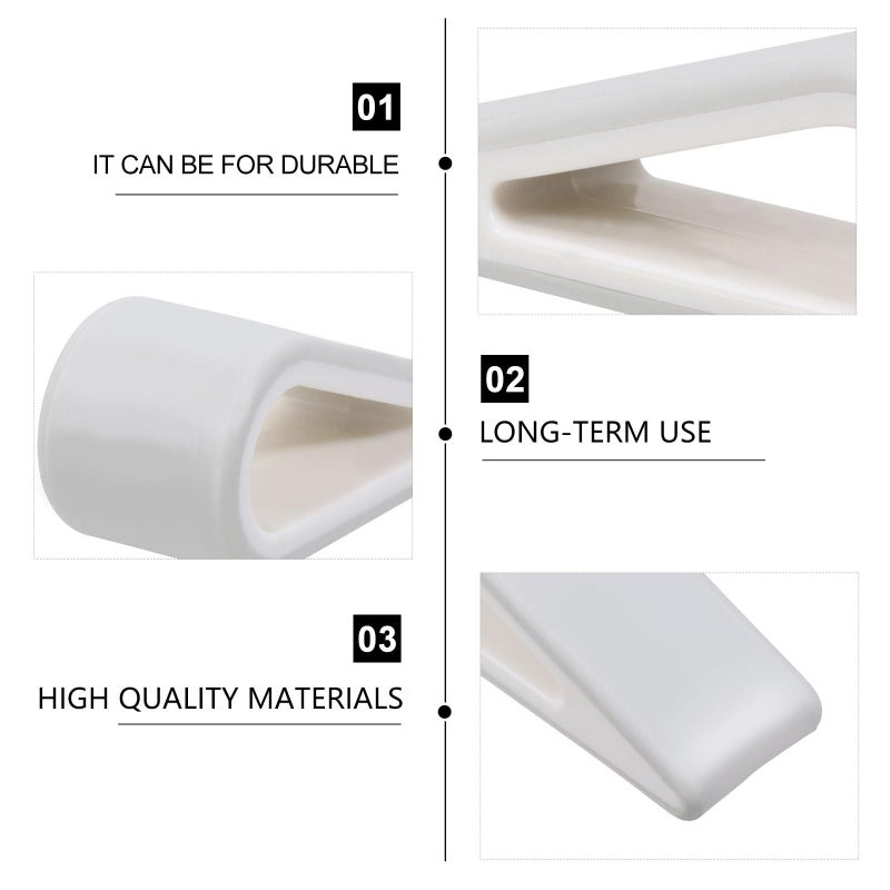 Adjustable White Laptop Stand Cooling Riser Holder for Desk Use 4 Pack - Image 5