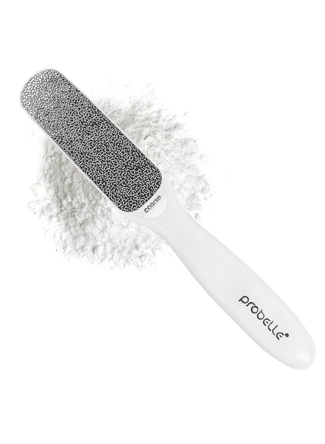 Probelle Double Sided Multidirectional Nickel Foot File Callus Remover - Immediately Reduces calluses and Corns to Powder for Instant Results, Safe Tool (White) - Image 1