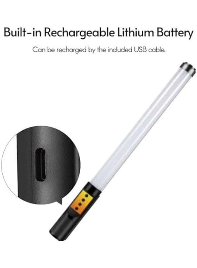 right light Portable LED light tube with rechargeable battery and adjustable remote control. Features 3 lighting effects, ideal for live streaming and selfies. Length: 50cm - Image 4
