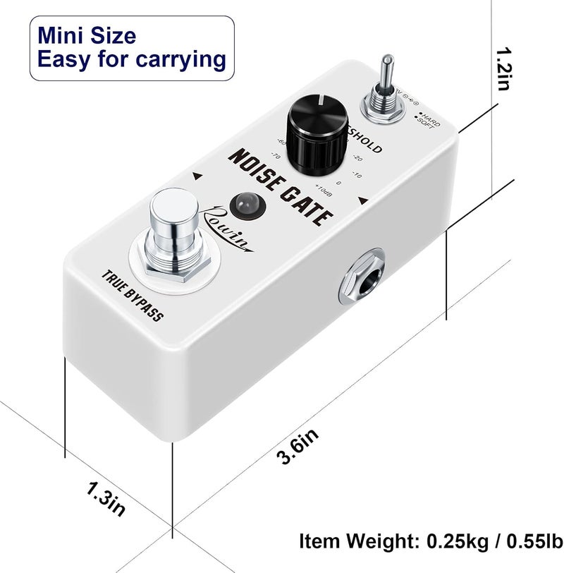 Rowin Guitar Noise Killer Noise Gate Suppressor Effect Pedal LEF-319 - Image 4