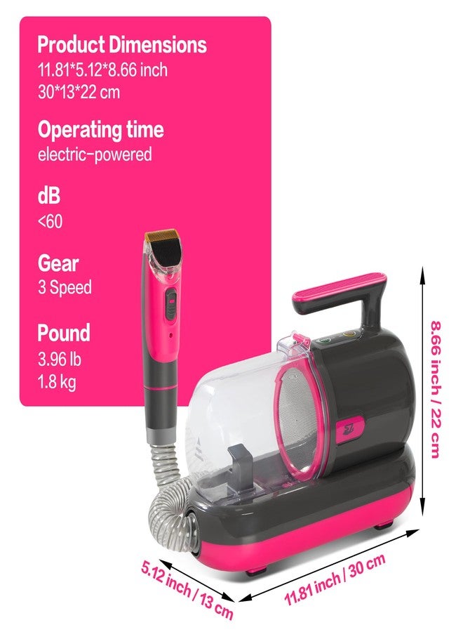 S7 Dog Grooming Vacuum Kit with Nail Grinder,1.5L Dust Cup,Dog Hair Vacuum for Shedding,Grooming Tools for Dogs,Home Cleaning - Image 5