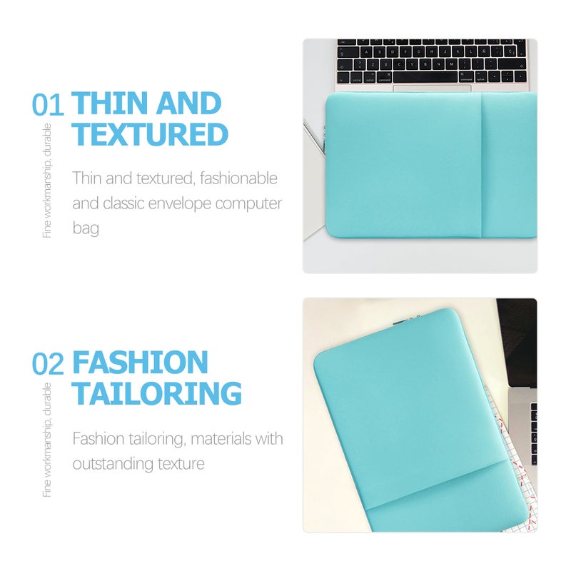 2pcs Laptop Sleeve Portable Laptop Handbag Wear-resistant 14 Inch Cover - Image 5