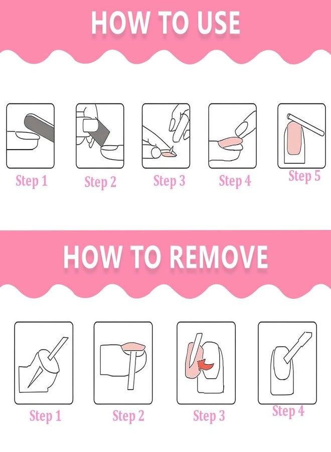 زيبويو مجموعة أظافر لاصقة من زيبويو®، 4 قطع، للبنات من 6 إلى 12 سنة، مجموعة أظافر صناعية برسومات كرتونية لطيفة مع غراء جيلي، مجموعة فن تزيين الأظافر الصناعية القصيرة للأطفال، أظافر صناعية قابلة لإعادة الاستخدام وآمنة لعمل مانيكير سهل في المنزل - Image 4