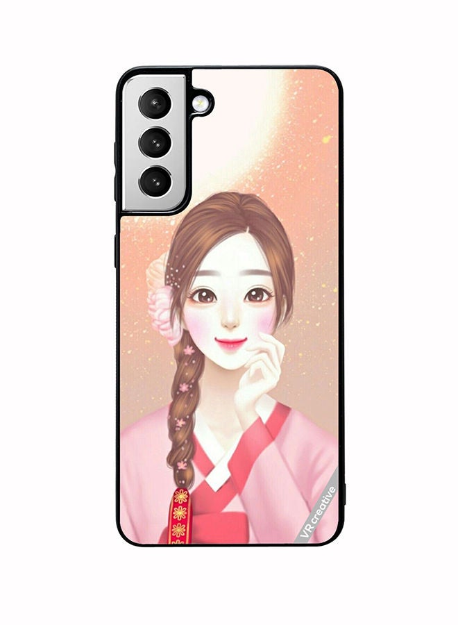 VR CREATIVE Protective Case Cover For Samsung Galaxy S22 Plus 5G Chinese Traditional Girl Design Multicolour - Image 1