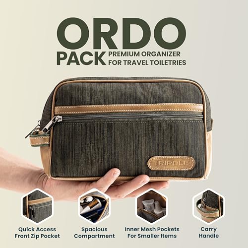 Tripole Ordo | Organizer Bag for Travel and Daily Use | Shaving, Makeup, Daily Use, Gadgets and Accessories (Green) - Image 2
